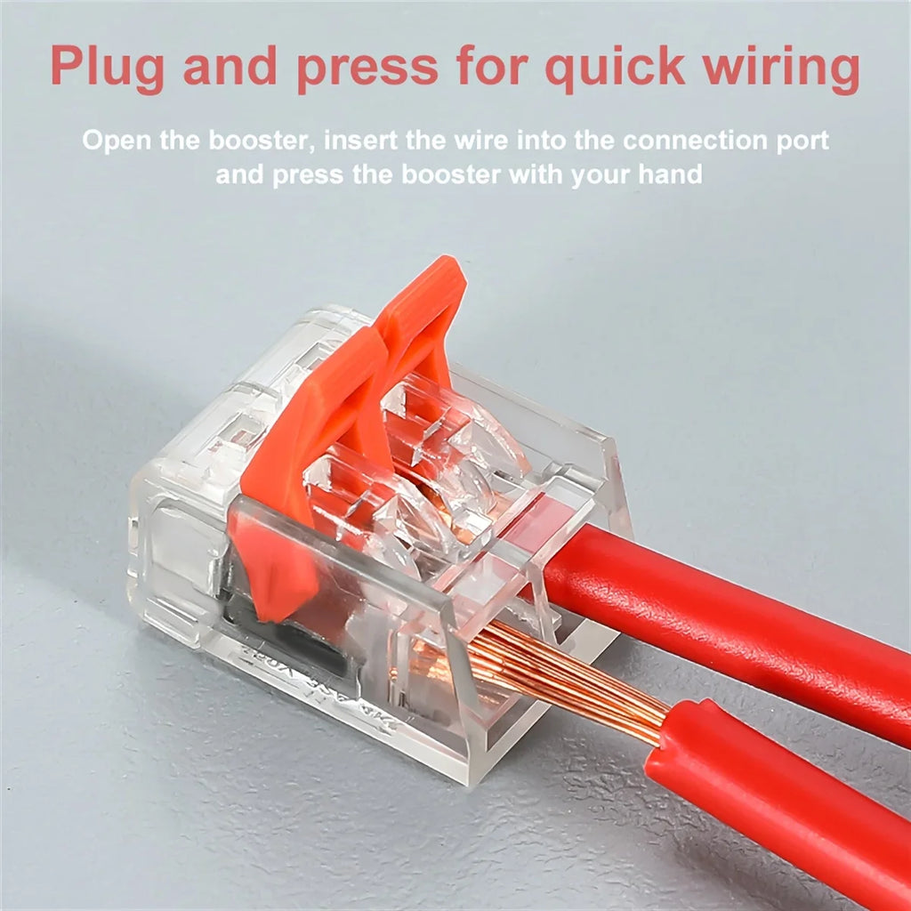 75pcs quick metal connectors, lever-type DIY cable connectors, suitable for micro quick connectors with a wire diameter Qme
