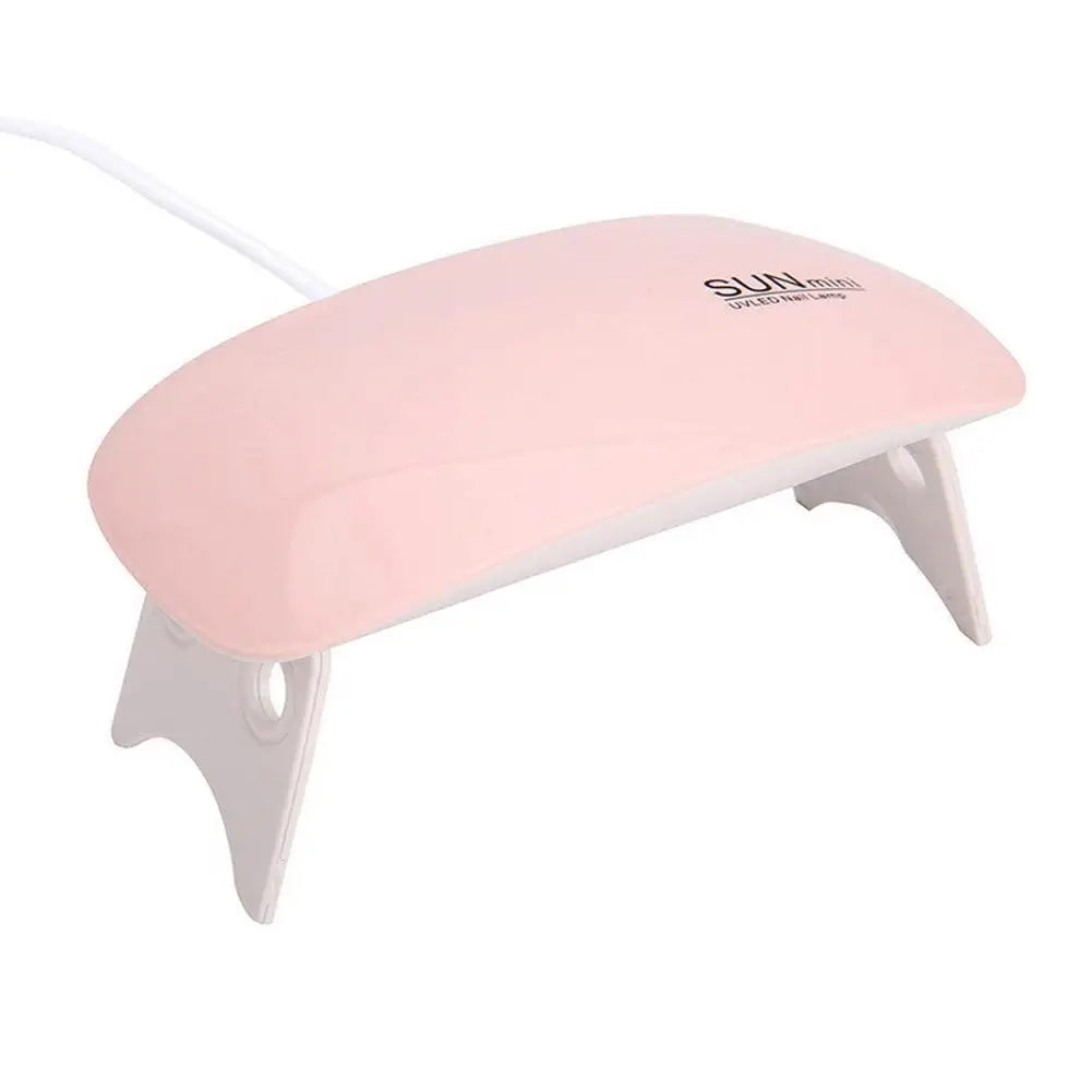Mini UV LED Nail Dryer 6W USB Portable Gel Polish Resin Curing Lamp Qme pink
