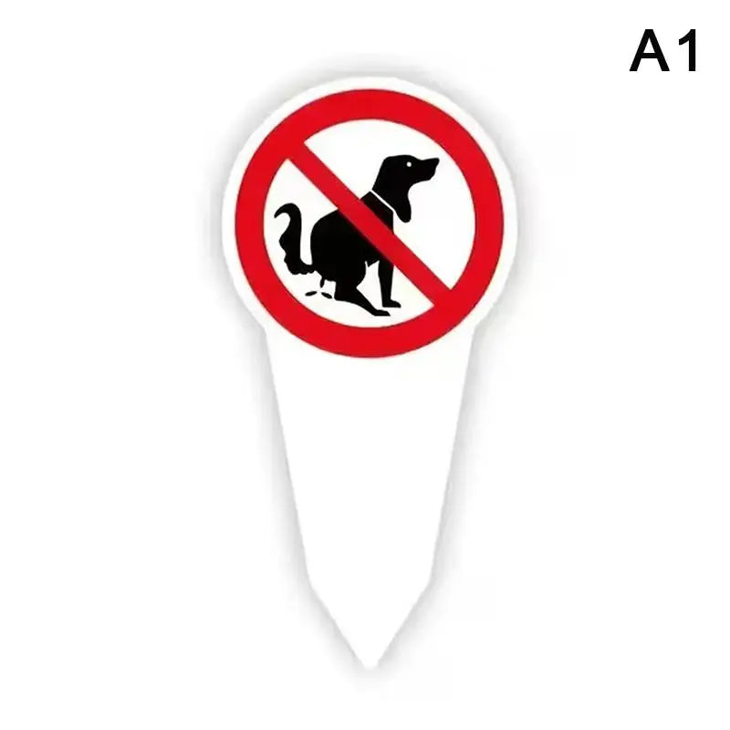 Outdoor Waterproof Warning Pet Owners Prevent Pollution No Dog Poop Qme A1