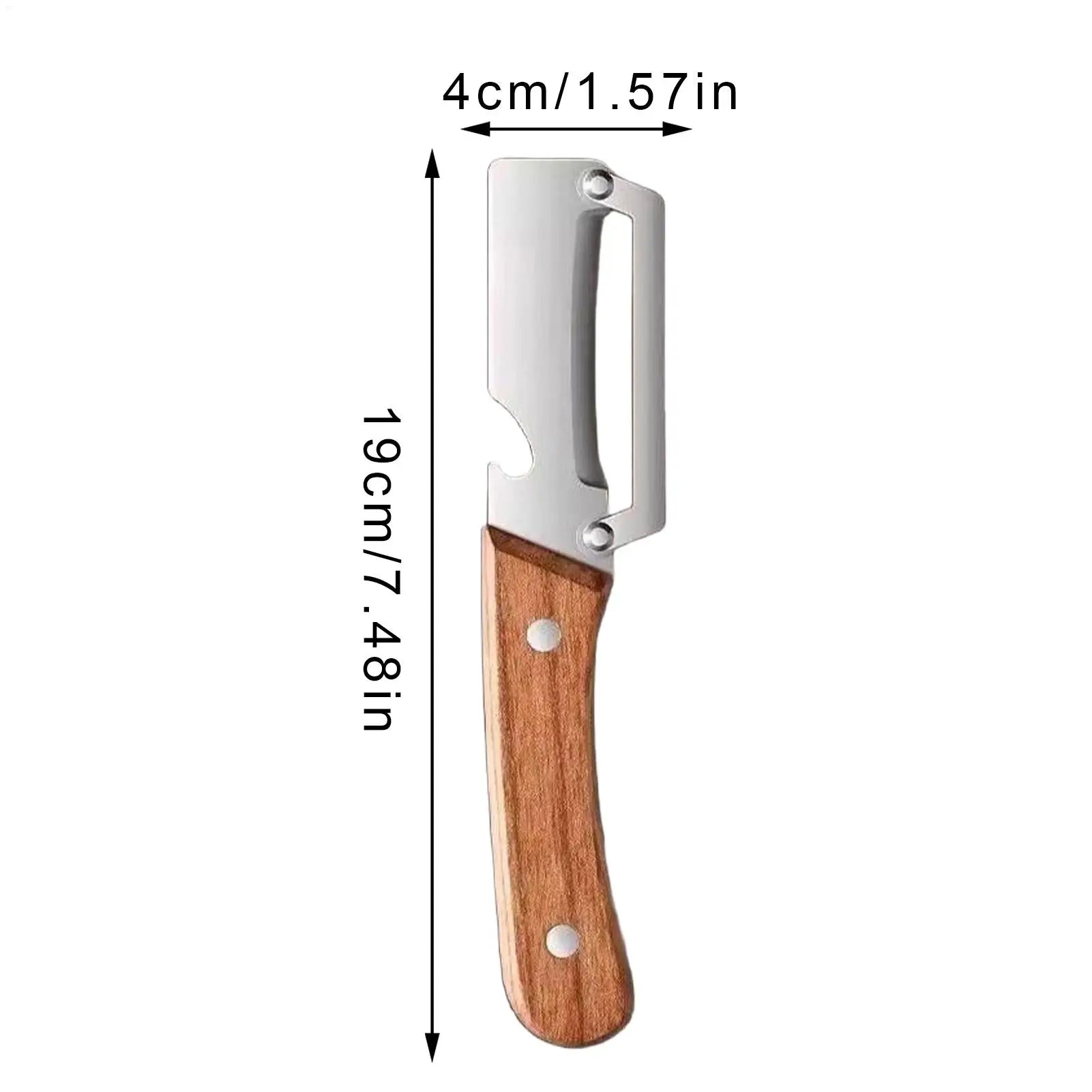 Fruit and Vegetable Peeler Wooden Handle Food Peeler with Bottle Opener Household Tomato Slicer for Home Cooking Vegetable Fruit Qme