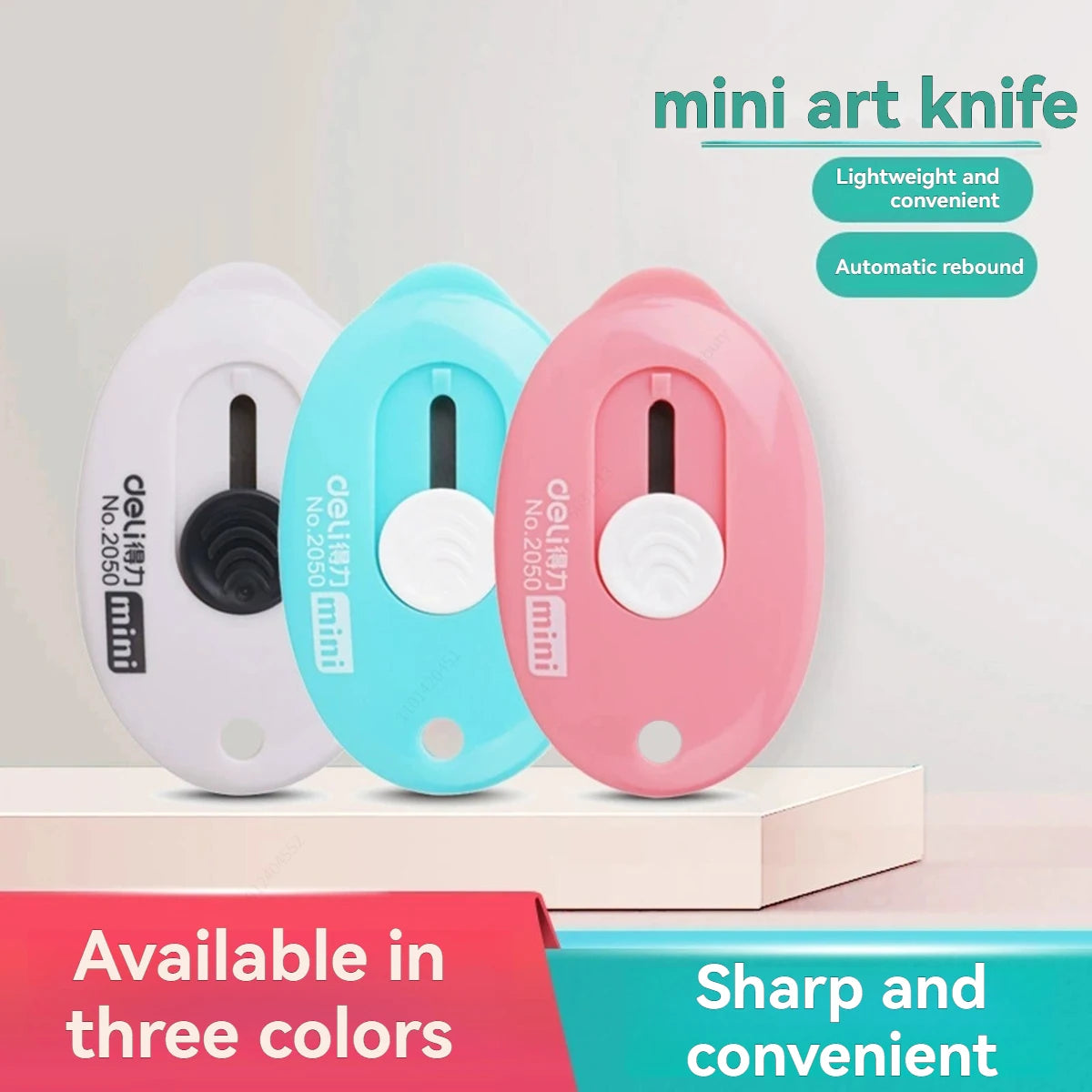 Courier Opening Knife Portable Multifunctional Courier Unboxing Knives Retractable Self-Locking Rebound Art Cutter Tool Qme