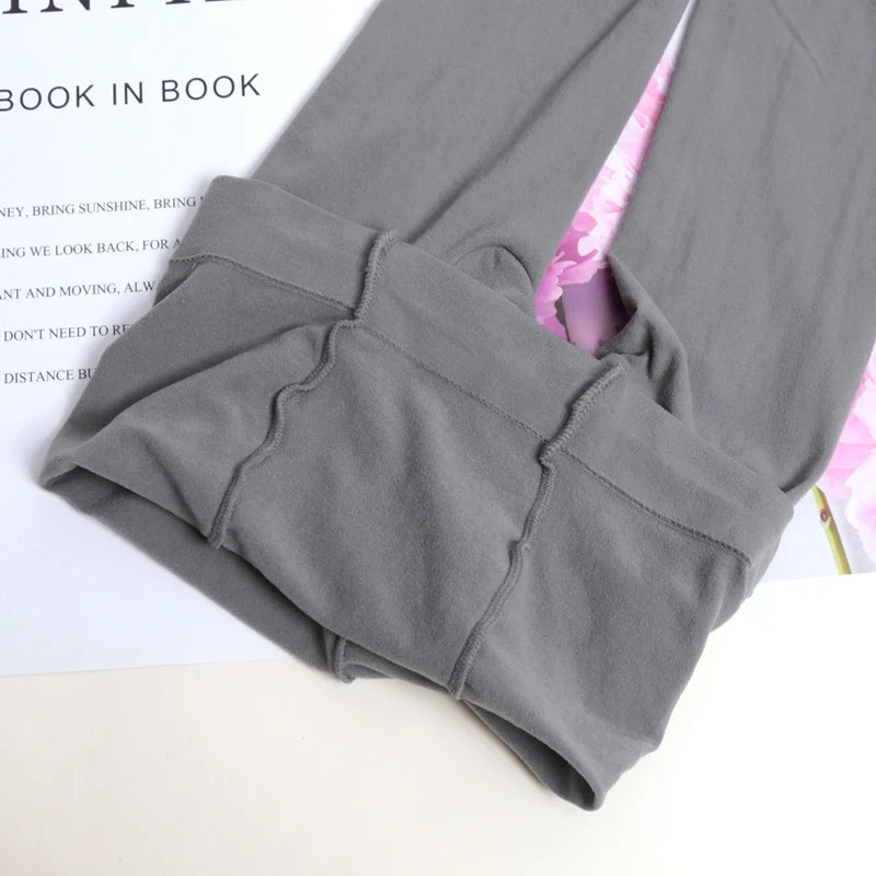 Women's Vintage Red Pantyhose Spring Autumn Velvet Elastic Y2k Slim Qme gray One Size