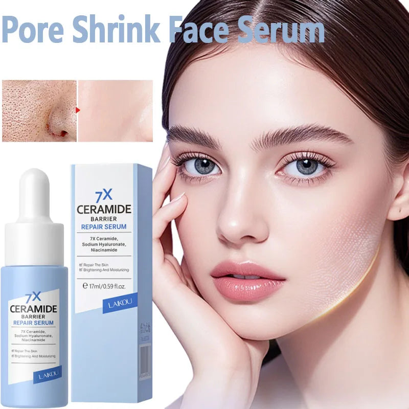 Pore Shrink Face Serum Remove Blackheads Acne Acidity Oil Control Repair Essence Moisturizing Nourish Pores Firming Facial Care Qme 1pc 1
