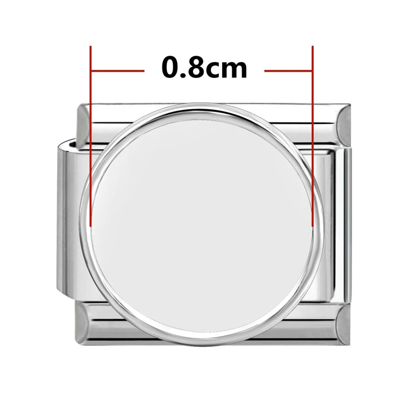 2026 New Stainless Stee Bracelet Italian Charms DIY personalized photo picture frame creation titanium splicing module bracelets Qme Style 8