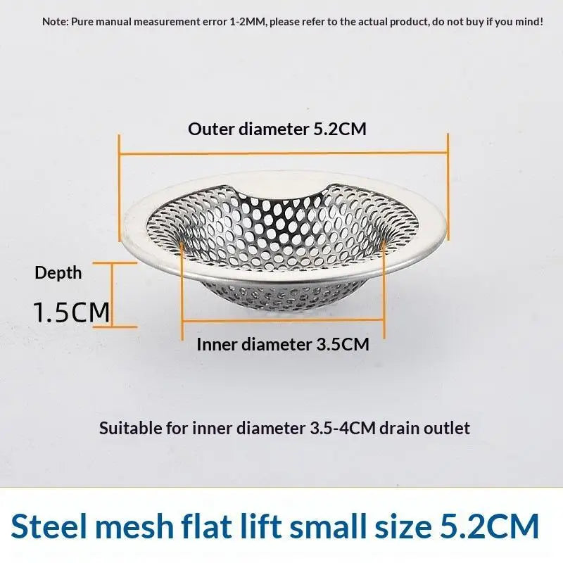 Stainless Steel Sink Drain Strainers With Durable Fine Mesh Perfect For Catching Food Scraps Preventing Clogging Kitchen Tool Qme S Silver
