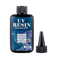 100g/250g Clear UV Resin Hard Type One Minute Ultraviolet Solar Fast Curing Epoxy Resin Glue for Casting Molds Jewelry Craft DIY Qme 100g