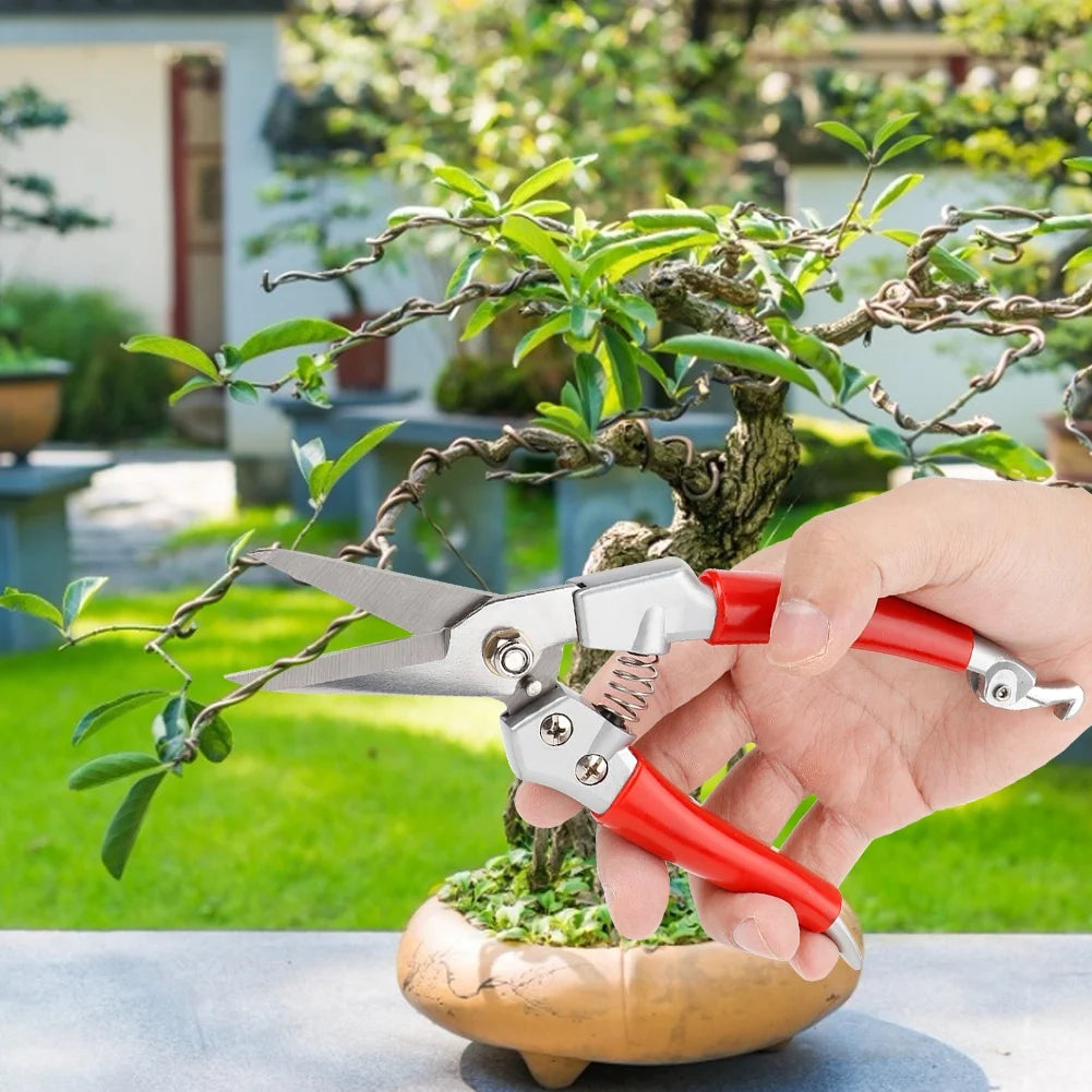Plant Pruning Shears Sharp Rust Proof Hand Pruner Lightweight Durable Gardening Scissors For Flower Shrub Fruit Tree Branch Qme