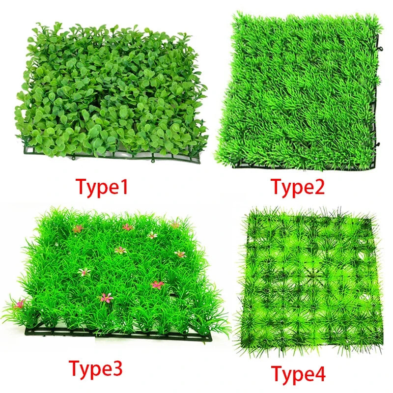 Artificial Green Grass Plant Lawn Turf Aquatic Aquarium Fish Tank Decor Fake Moss Aquarium Ornaments Aquarium Supplies Qme