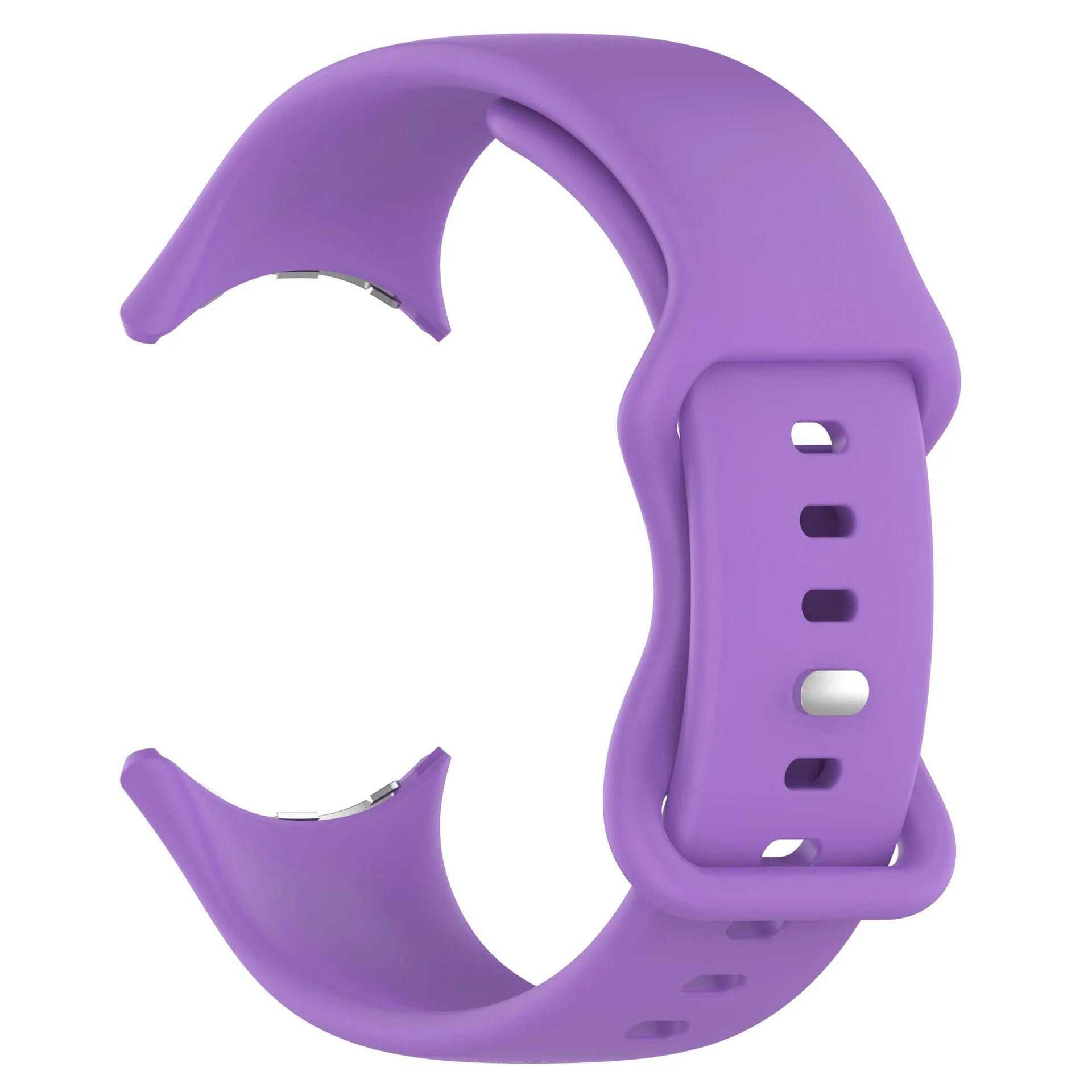 Silicone Strap for Google Pixel Watch 3 41 45mm Butterfly Buckle Sport Bracelet Correa for Google Pixel 2 1 Watch Accessories Qme Purple Pixel Watch 3 41mm