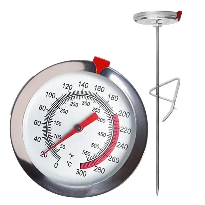 Kitchen Thermometer Probe Meat Cooking BBQ Food Stainless Oven Grill Qme