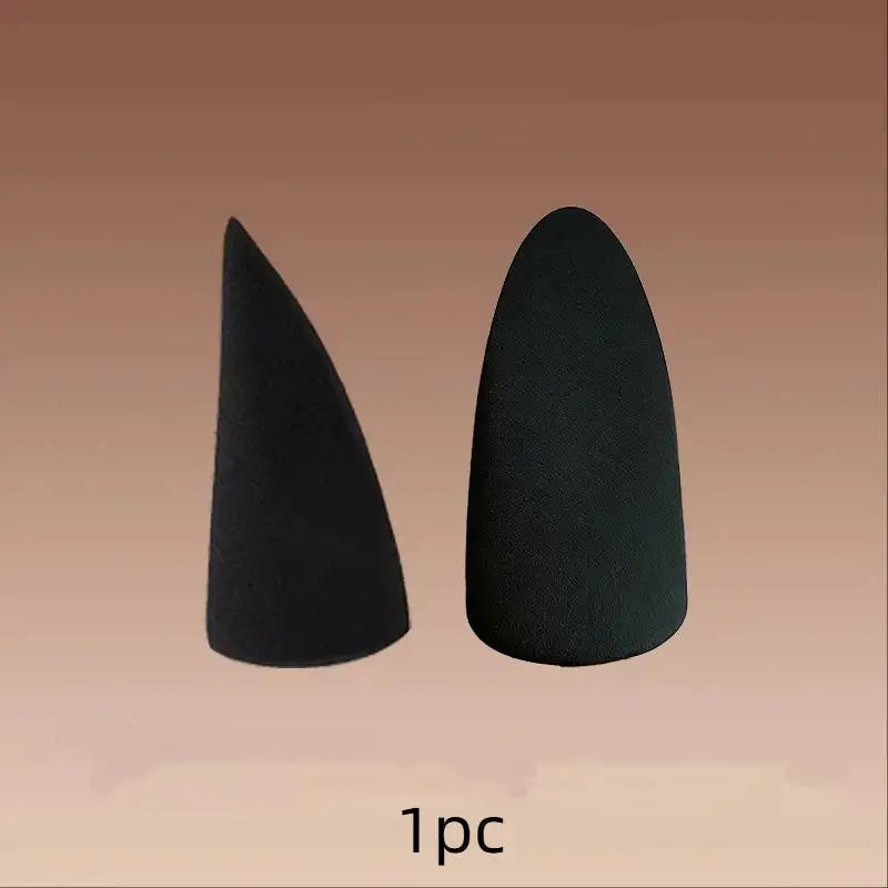 1 Cone Shaped Powder Puff Soft Wet Dry Use Makeup Sponge Liquid Qme B