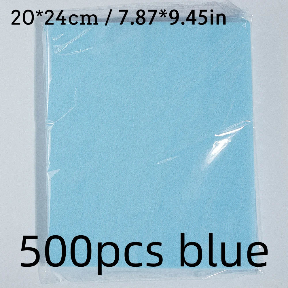 100pcs Nail Dust Collector Filter 20*24cm Nail Vacuum Clean Collector Filter Paper Dustproof Replace Nail Vacuum Filter Pad Qme 500pcs blue