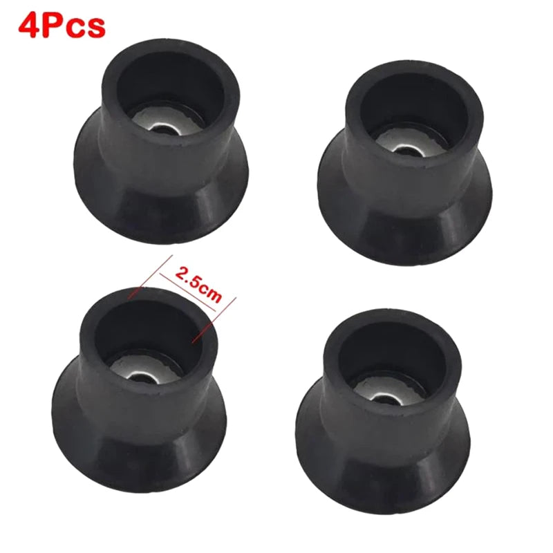 4Pcs Universal Gas Stove Foot Mat Suction Cup Wear-Resistant Gas Stove Non-slip Pad Replacement Silent Jumping Bed Foot Covers Qme S