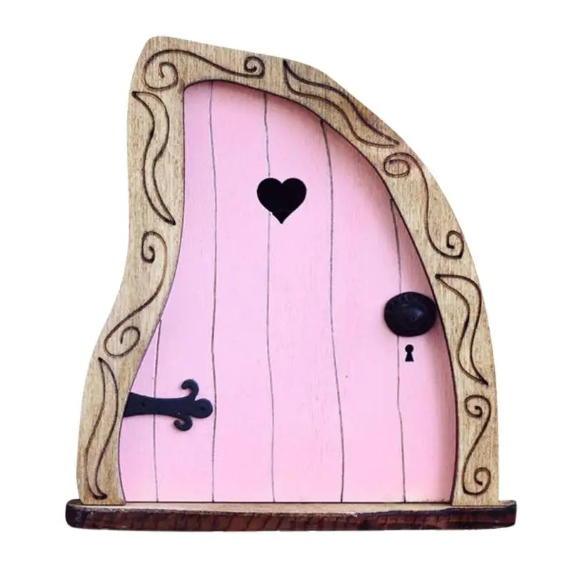 Mini Home Garden Doors Ornaments Elf Fairy Door Miniature House Decor Qme 5