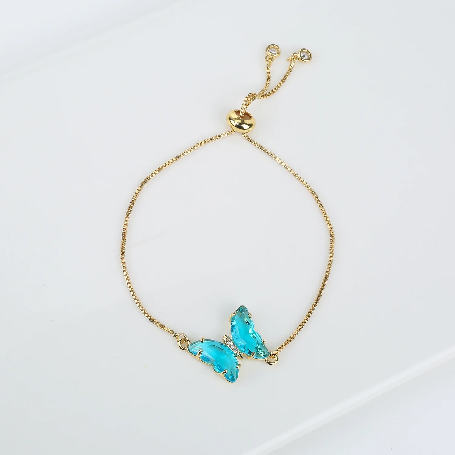 New Trend Fashion Crystal Zirconia Butterfly Charm Bracelet Temperament for Women Light Luxury Party Jewelry Gift Daily Wear Qme Bracelet 14 23cm