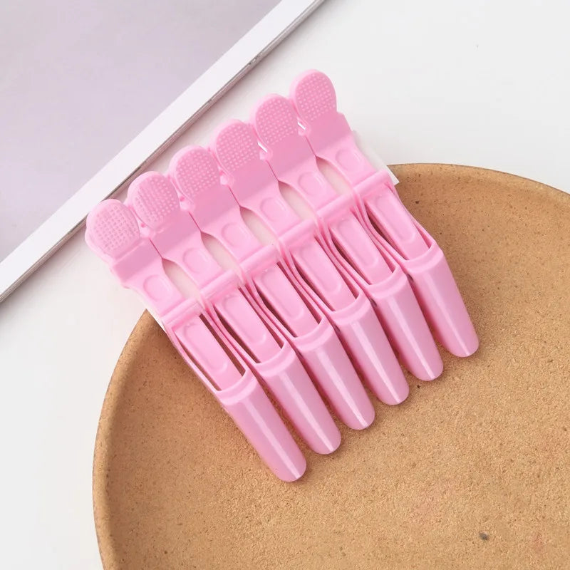 Alligator Hair Clip Hairdressing Clamps Plastic Claw Hairpins Barber Qme Pink China Mainland