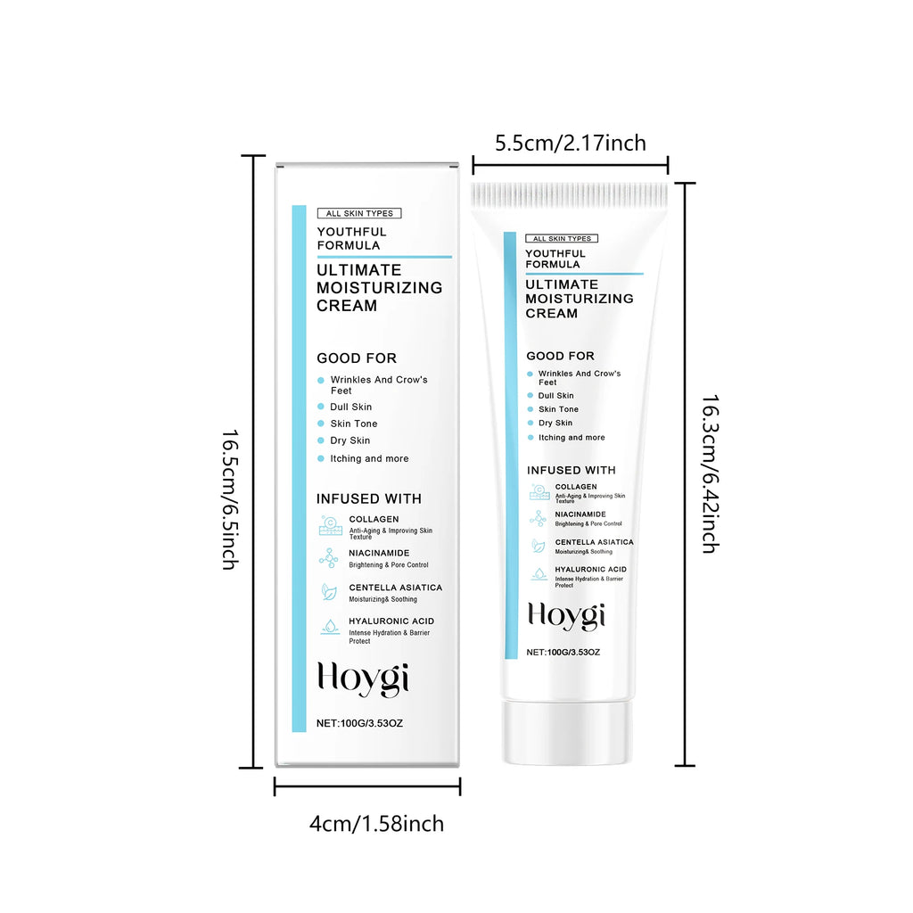Centella Moisturizing Cream Hyaluronic Acid Daily Nourishing Cream Strengthen Barrier Rejuvenation Oil Control Brighten Skin Car Qme 100g boxed
