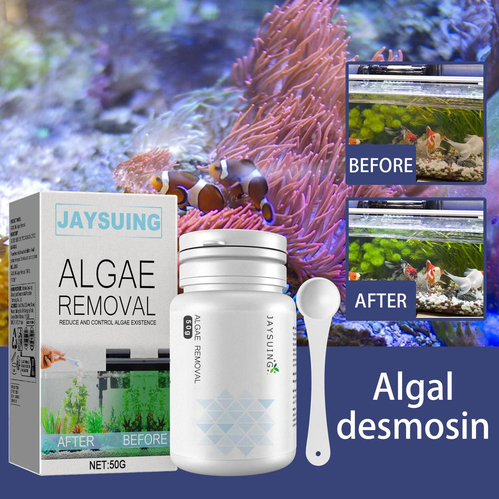 Algae and moss remover; green water and cyanobacteria remover; aquarium and aquarium algae remover; aquatic plant remover Qme
