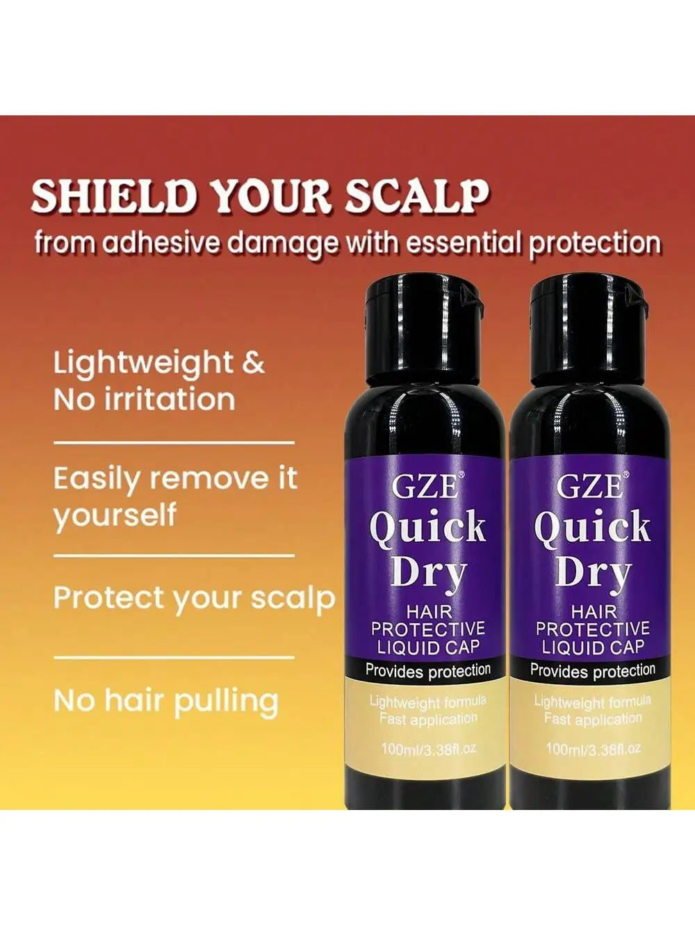 GZE Hair Protective Covering Weave Glue Liquid Protective Shield Quick Weave Protector Leave in Conditioner Qme