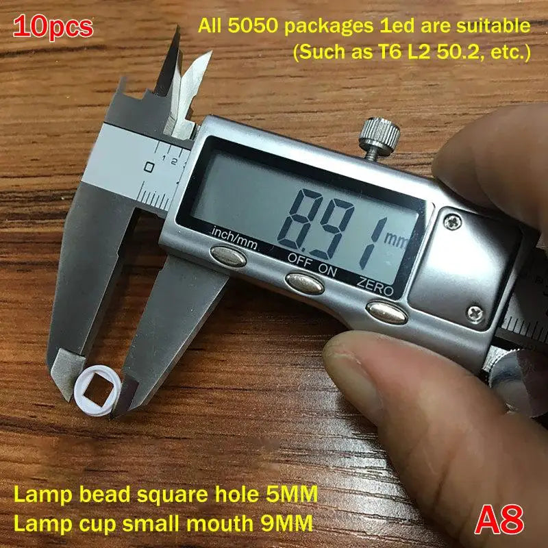 10Pcs Plastic LED Insulation Gasket Stator Spacer For 3535 5050 7070 L2 XPL XPG 50 70 Series LED Emitter Diodes Electronic Qme A8