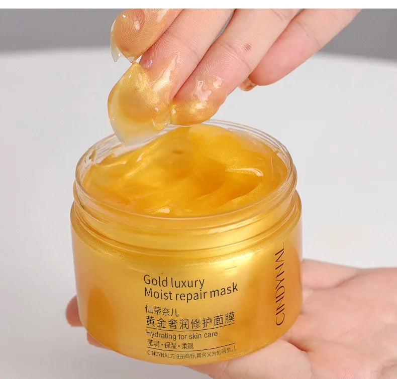 Golden Face Cream Collagen Moisturizer Moisturizing Sleeping Mask Qme