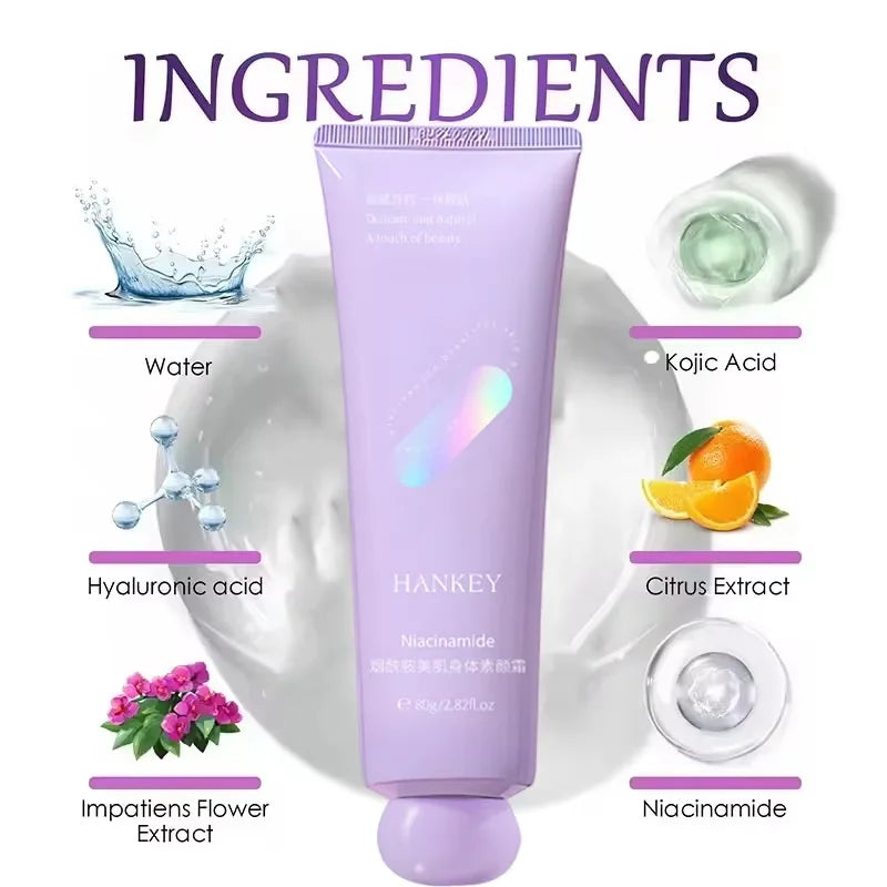 Remove Melanin Nicotinamide Brightening Cream For Dark Skin Effective Lighten Thigh Inner Bleach Private Parts Brighten Cream Qme