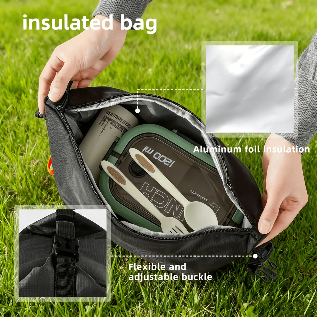 Large Capacity Insulated Cooler Bag - Portable Aluminum Foil Heat Preservation, New Models for 2026, Qme