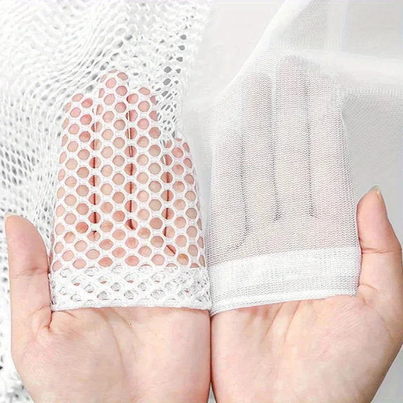 5pcs Mesh Organizer Net Dirty Bra Socks Underwear Shoe Storag Wash Machine Cover Clothes Big Size Large Washing Laundry Bag Qme