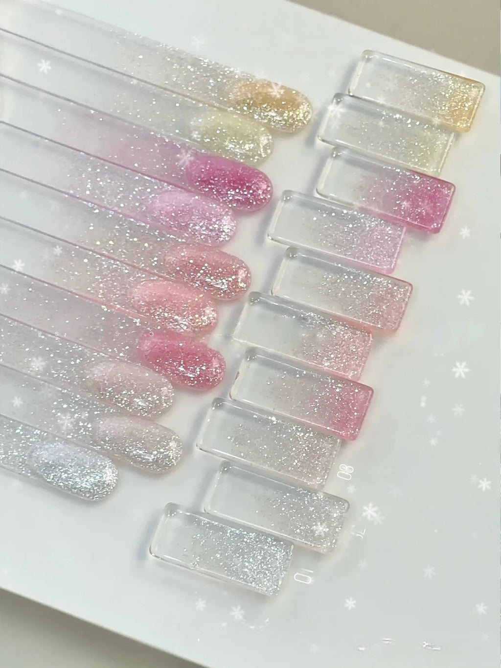 Colored Opal Snow Melting Gel Nail Polish UV DIY Art Charm Suitable Qme