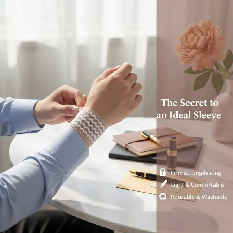 2 Pairs Adjustable Arm Band Accessories Shirt Sleeve Fixer Hand Wrist Qme