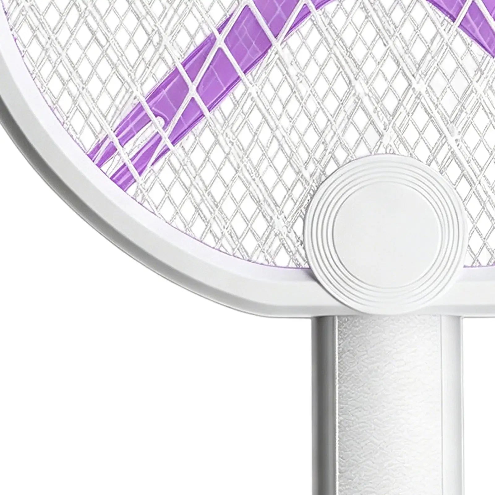 Electric Fly Swatter Rechargeable 2-in-1 Foldable Gnat Zapper Racket With Attractant Light Portable Electric Fly Swatter For Qme