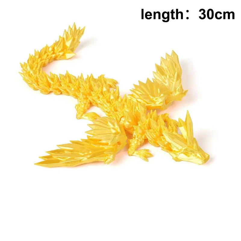 Articulated Dragon Crafts Desktop Western Action Figure 3D Printed