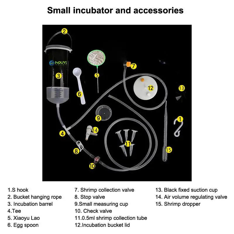 Reusable Shrimp Breeding Hatcher Scale Mark Design Efficient Brine Qme