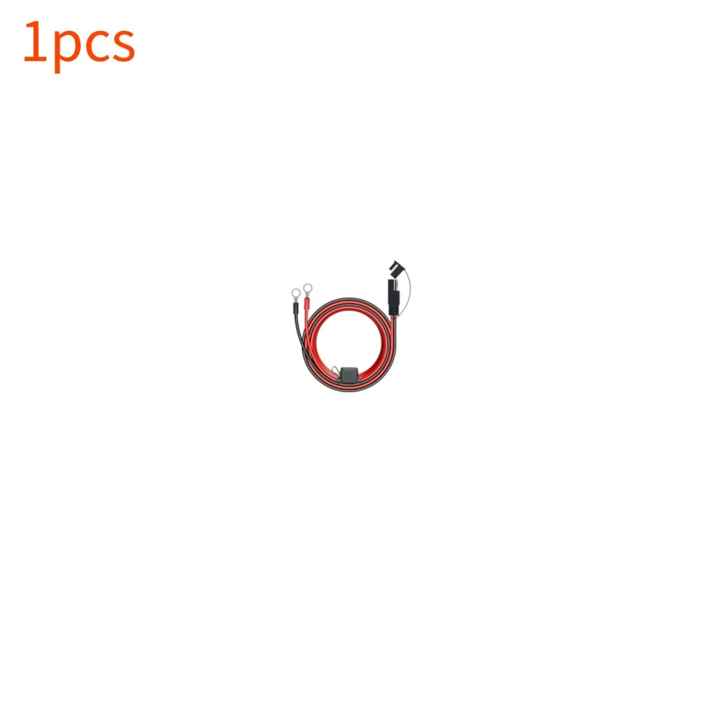 Charger Cable For Motorcycle Battery Terminal To SAE Quick Extension Cable With 10A Fuse O Connector Battery Charger Adapter Qme 1pcs