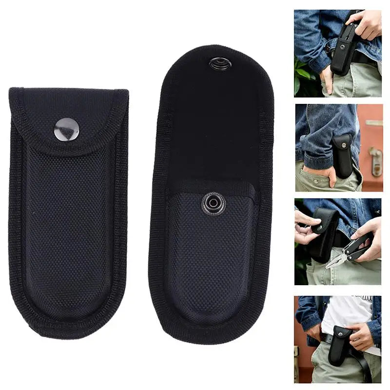 Multiuse Tool Storage Bag Foldable Pliers Knives Flashlight Qme