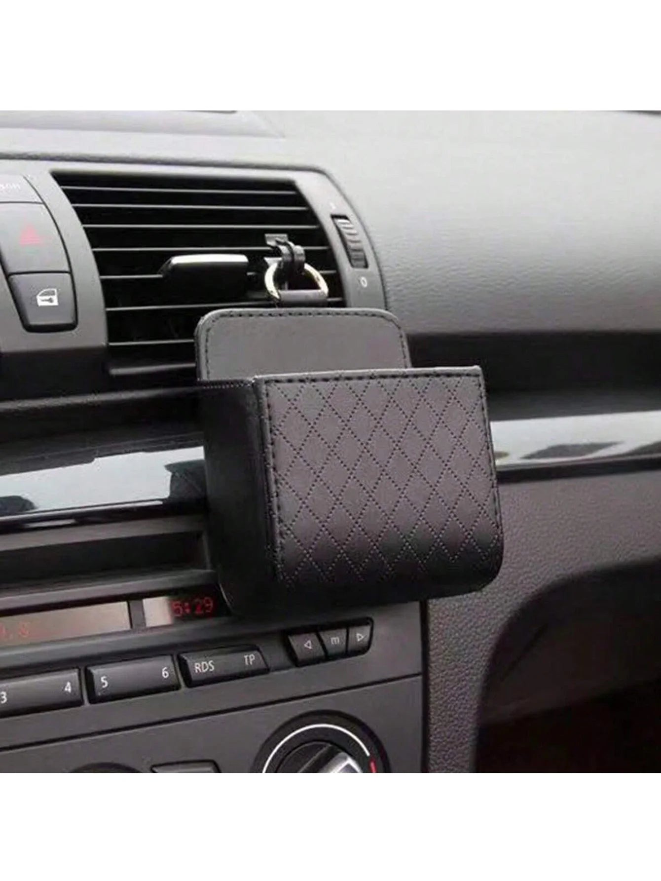 Car Air Vent Storage Bag Box Qme black