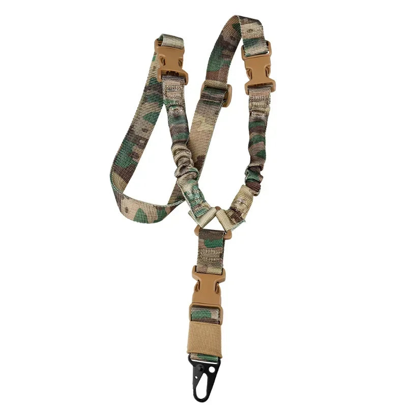 Tactical Gear Hunting Accessories Single Point Gun Sling Tactical Rifle Rope Belt with Metal Buckle Shot Gun Belt Shoulder Strap Qme