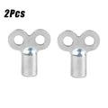 1/2Pcs Zinc Alloy Radiator Key, For Bleeding Air From Radiators,Square Socket Air Vent Valve Tool ,Heating Systems Accessories Qme 2pcs