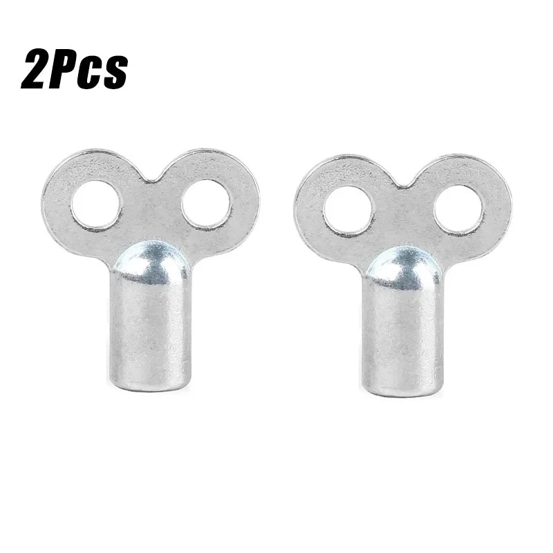 1/2Pcs Zinc Alloy Radiator Key, For Bleeding Air From Radiators,Square Socket Air Vent Valve Tool ,Heating Systems Accessories Qme 2pcs
