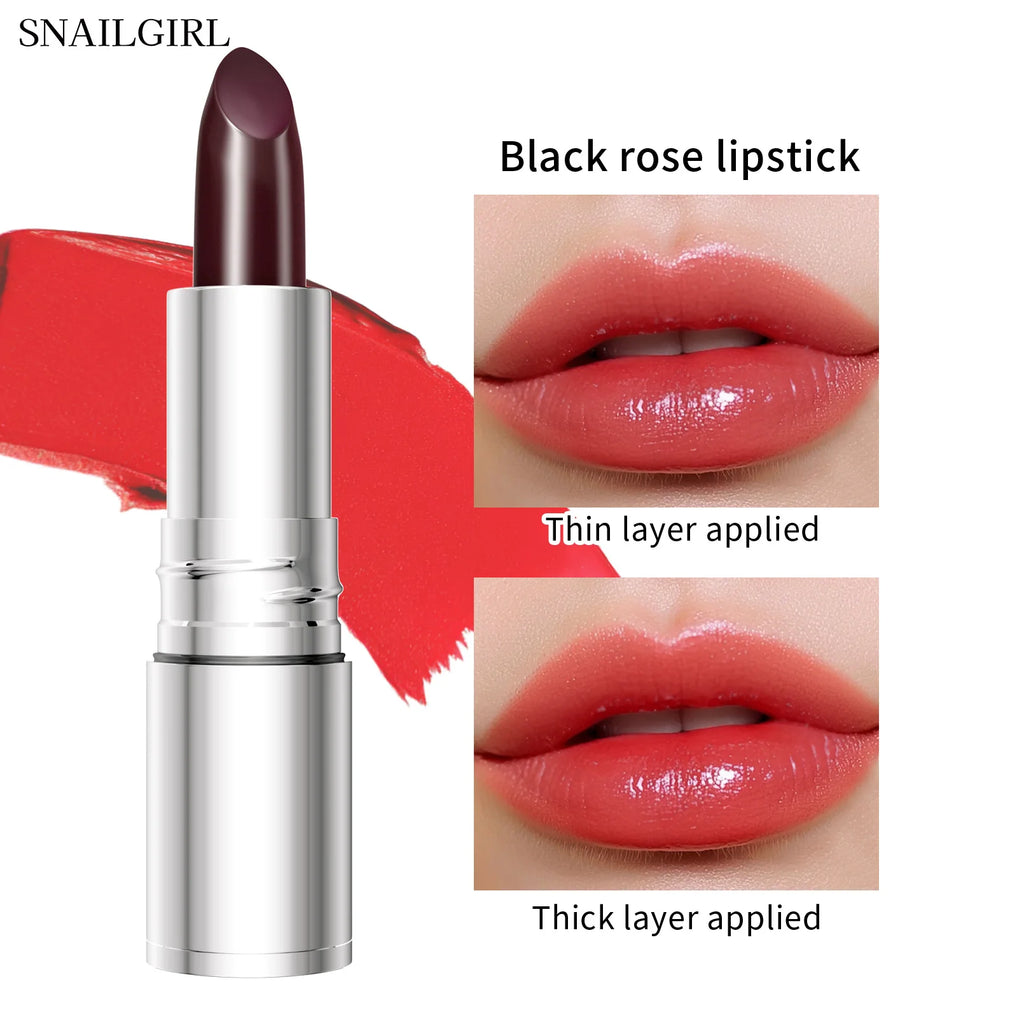 Temperature Color Changing Glitter Lipstick Waterproof Long Lasting Moisturizing Velvet Matte Lip Tint Red Pink Sexy Lips Makeup Qme M610 Full Size