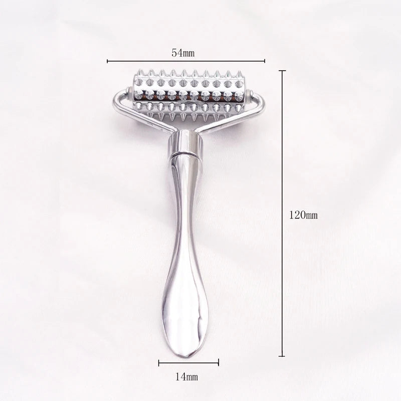 Stainless Steel Pointed Roller Spatula Massage Ball Stone Face Qme