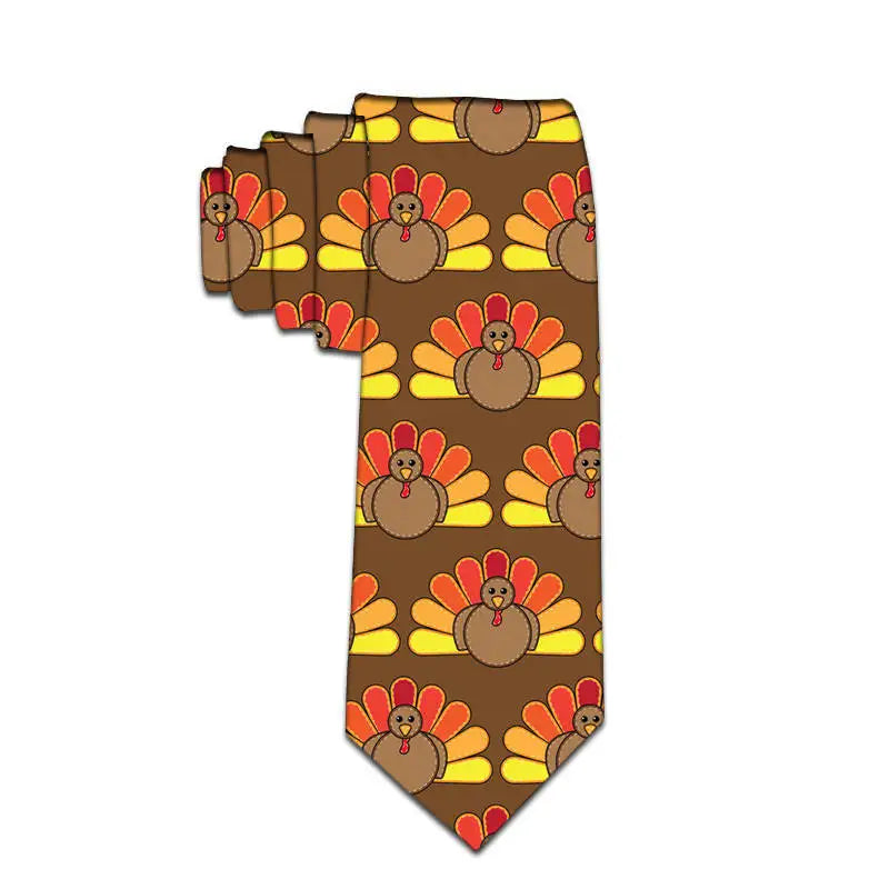 Fashion Animal Print Male Necktie Cartoon Duck Slim Polyester Tie Qme style8