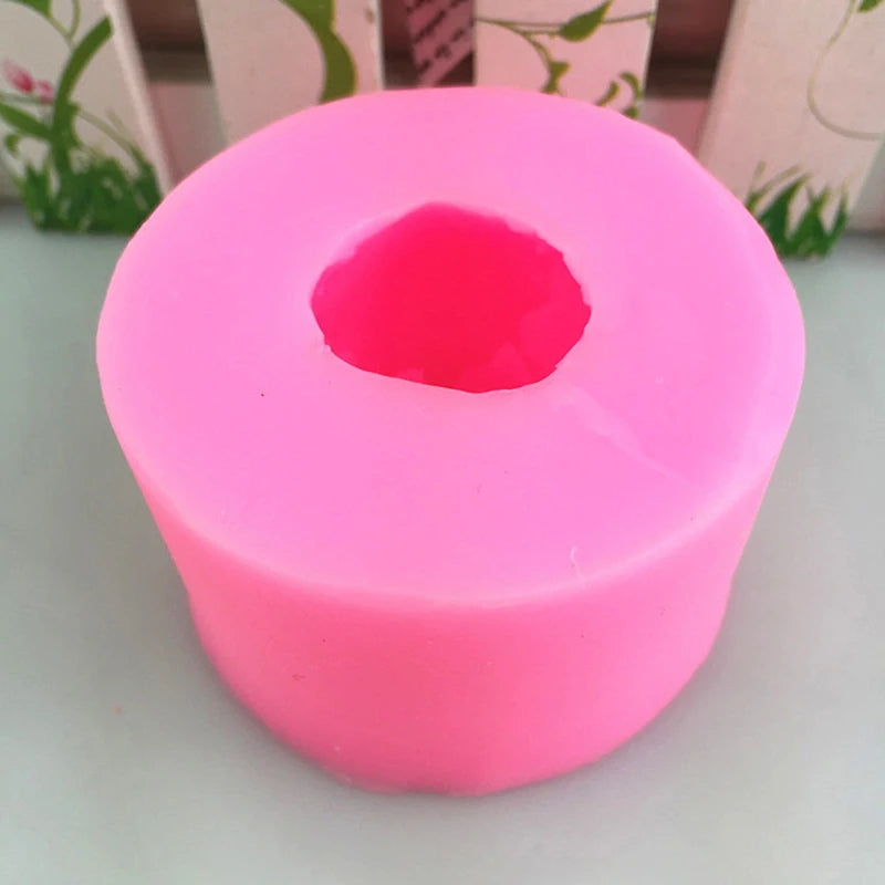 ^1Pc Woolen Ball Candle Mold Silicone Nordic Yarn Ball DIY Wax Soap Crafts Mould Qme
