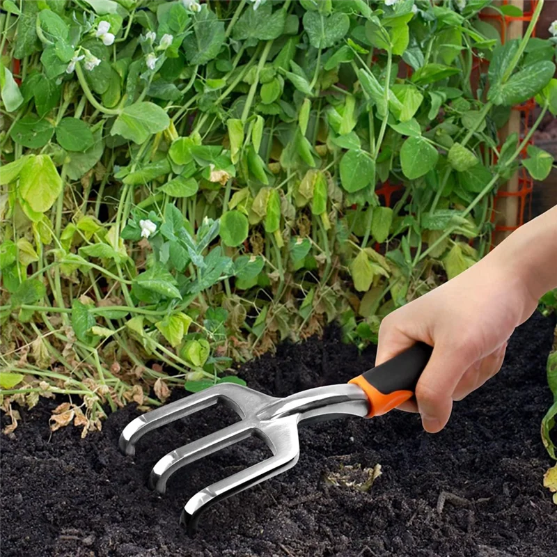 A02F-Garden Tool Set, Heavy Duty And Lightweight Aluminium Alloy Tools With Non-Slip Ergonomic Handle, Gardening Hand Tools Qme