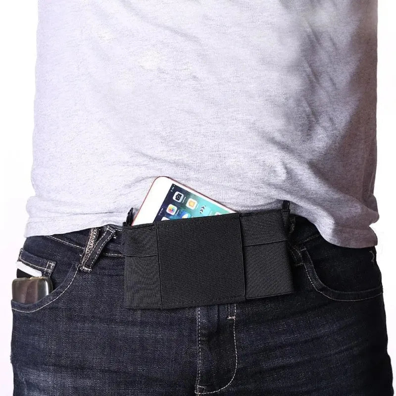 Invisible Waist Pouch Belt Waterproof Anti-theft Running Phone Bag Qme