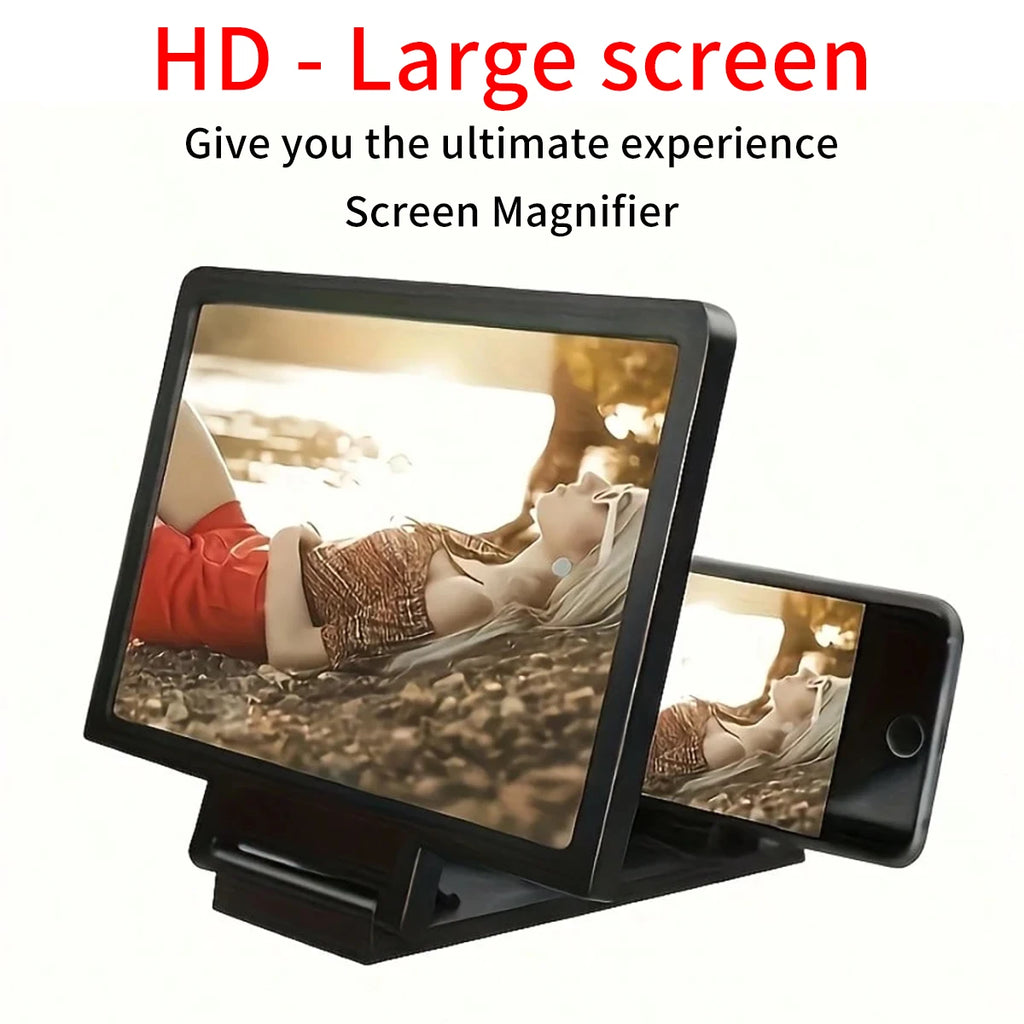 3D Mobile Screen Amplifier Dual HD Suitable Smartphones Tablets Can Qme