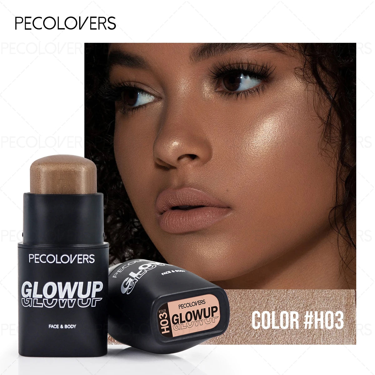 Waterproof Face Highlight Stick Long-lasting Natural Finish All Skins Qme H03