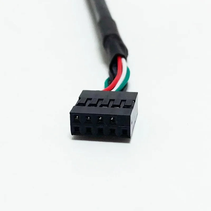 A Female To Internal 9 Pin Header Adapter High Speed 30cm/1FT 2 Dual Port USB PCB Motherboard Cable for PC MainBoard Qme