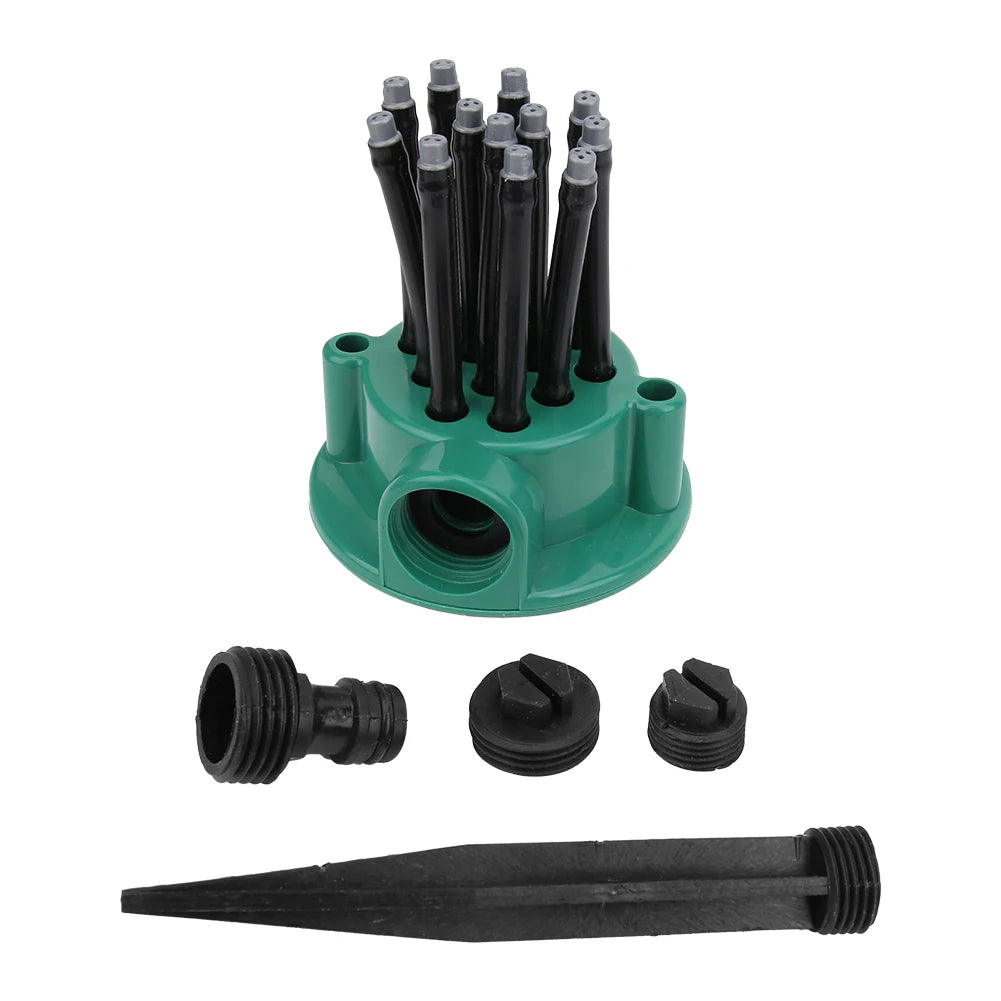 360 Degree Rotating Garden Sprinkler Multi Head Automatic Irrigation Sprayer Nozzle Lawn Watering System Garden Supplies Qme As picture