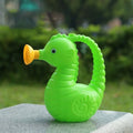 Kids Watering Can for Toddler Flower Garden Sand Beach Toy Cartoon Seahorse Garden Tools for Boys Girls Outdoor Summer Gifts Qme Green-1pc